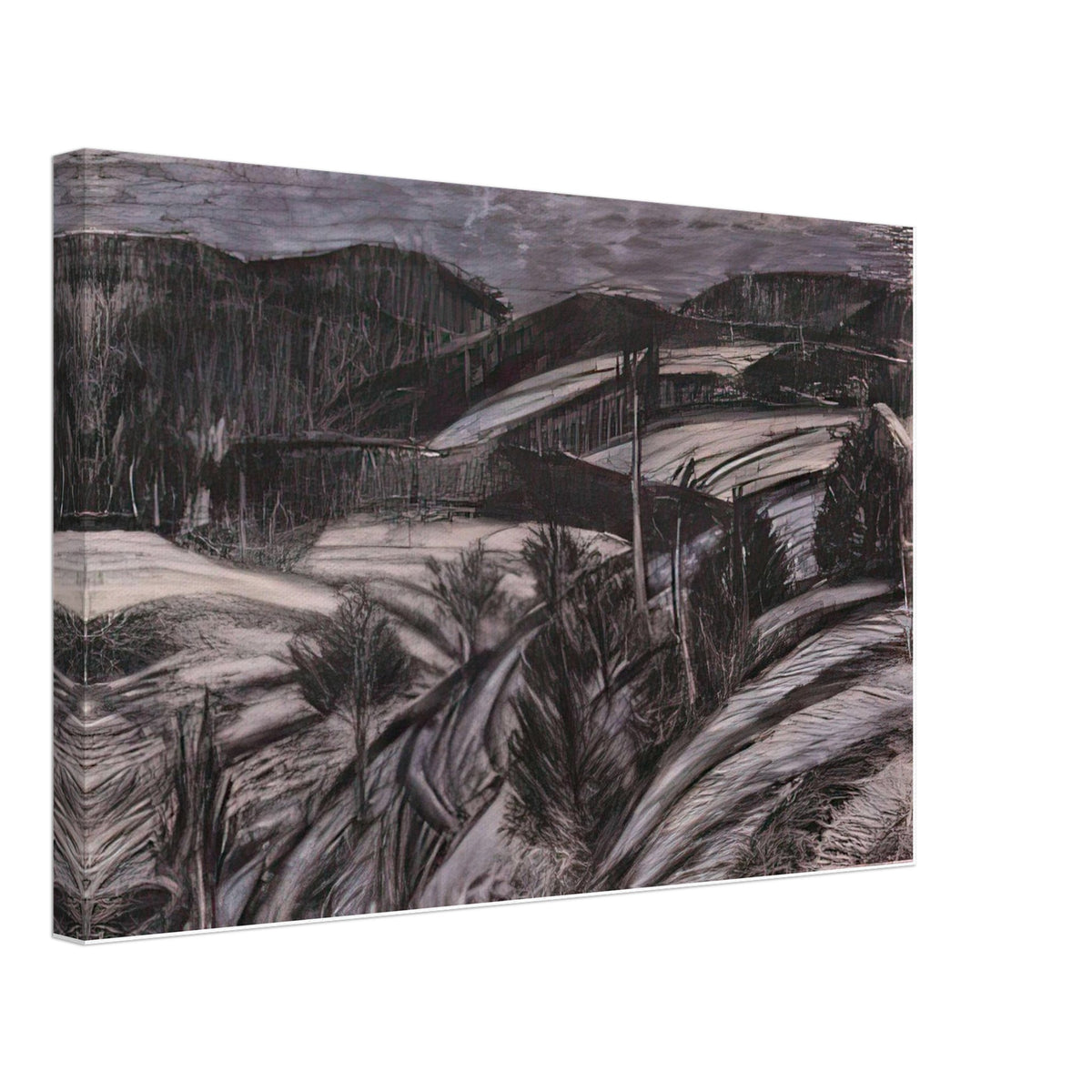 Winter Landscape by Istvan Nagy, canvas