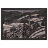 Winter Landscape by Istvan Nagy, framed poster, view 2
