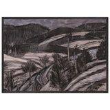 Winter Landscape by Istvan Nagy, framed poster, view 3