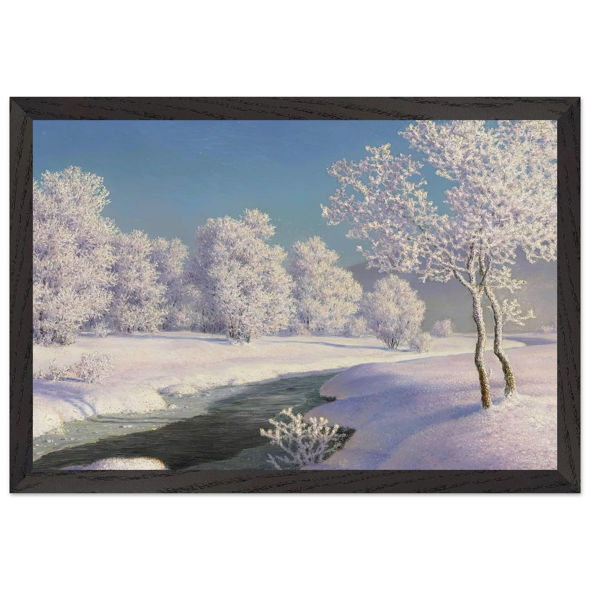 Winter Landscape by Ivan Fedorovich Choultse, framed poster, view 2