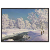 Winter Landscape by Ivan Fedorovich Choultse, framed poster, view 3