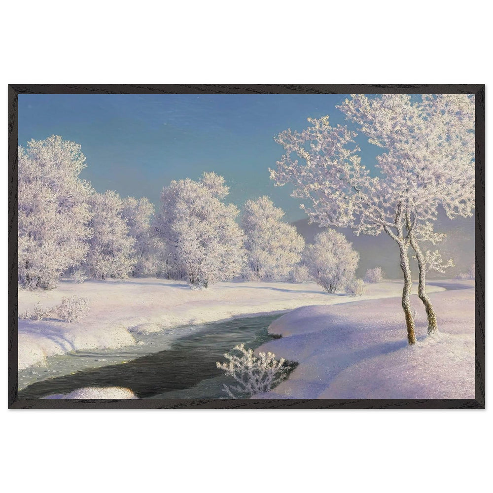 Winter Landscape by Ivan Fedorovich Choultse, framed poster