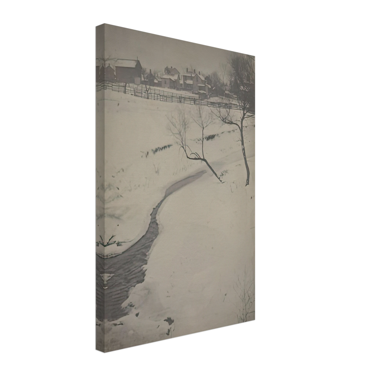 Winter Landscape, Newark, Ohio by Clarence White, canvas