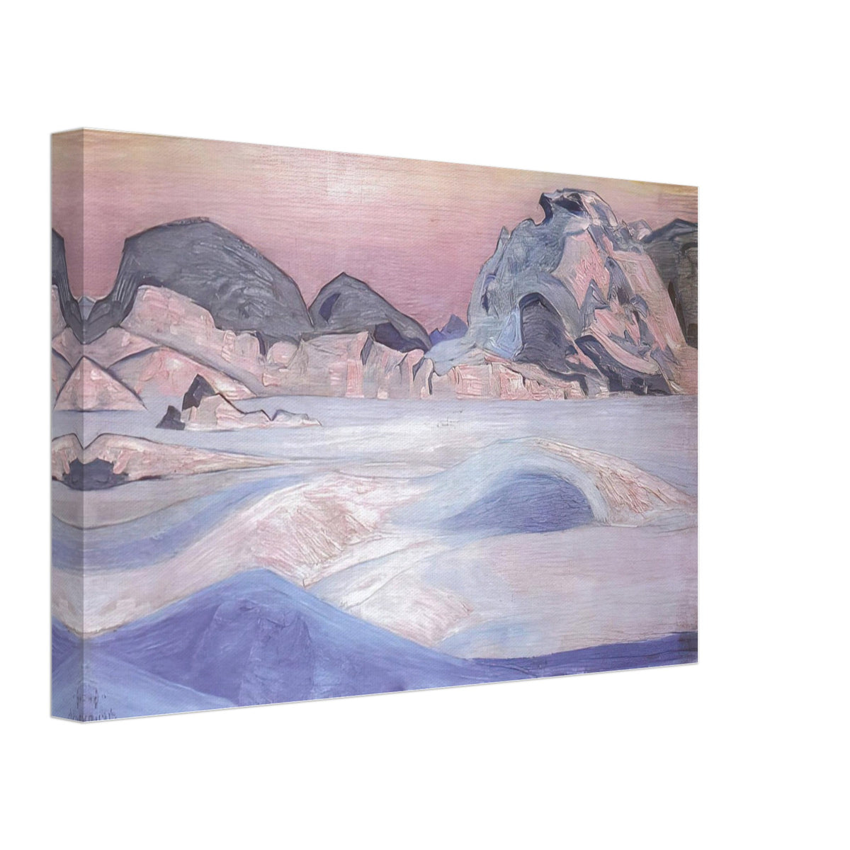 Winter Landscape by Nicholas Roerich, canvas, view 2
