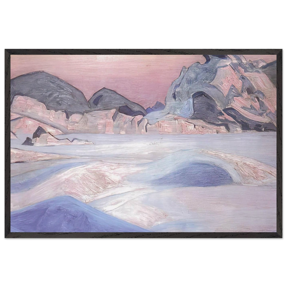Winter Landscape by Nicholas Roerich, framed poster