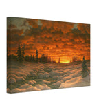 Winter Sunset by Ivan Fedorovich Choultse, canvas, view 2