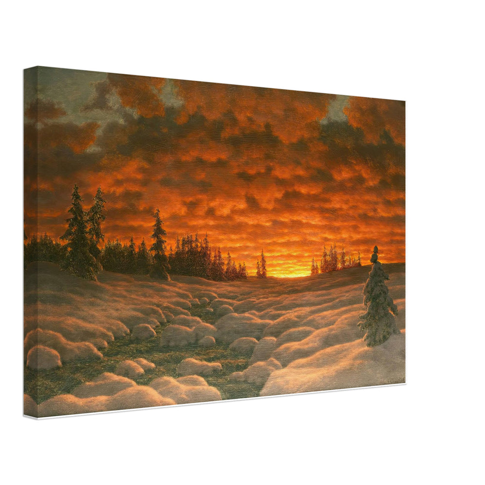 Winter Sunset by Ivan Fedorovich Choultse, canvas