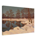 Winter Sunset by Ivan Fedorovich Choultse, canvas