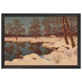 Winter Sunset by Ivan Fedorovich Choultse, framed poster, view 2