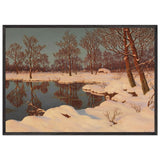 Winter Sunset by Ivan Fedorovich Choultse, framed poster, view 3