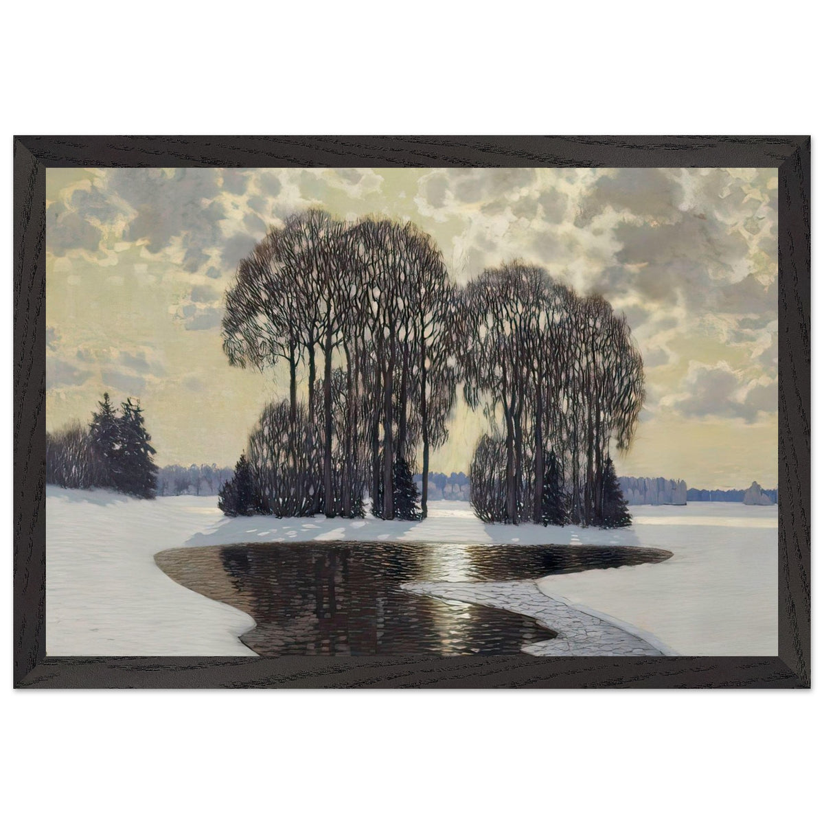 Winter by Vilhelms Purvitis, framed poster, view 2