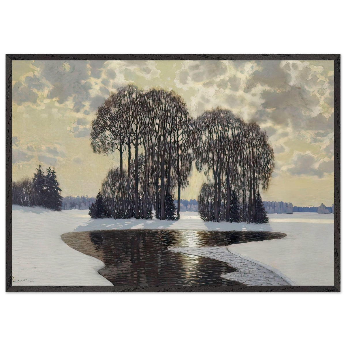 Winter by Vilhelms Purvitis, framed poster, view 3
