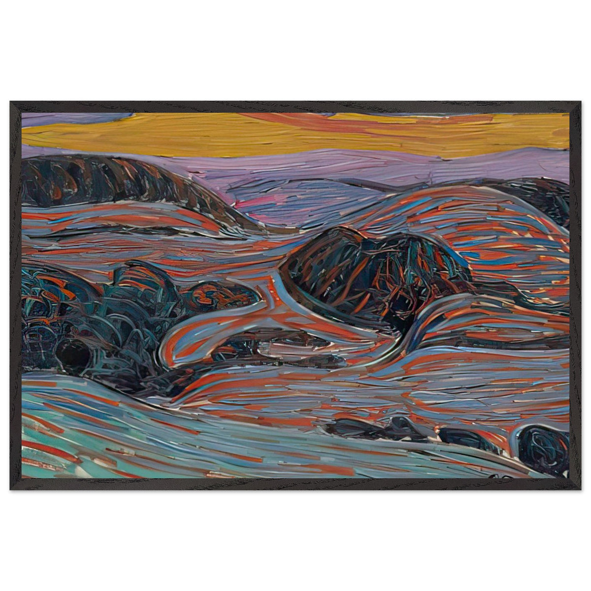 Winterlandschaft by Cuno Amiet, framed poster