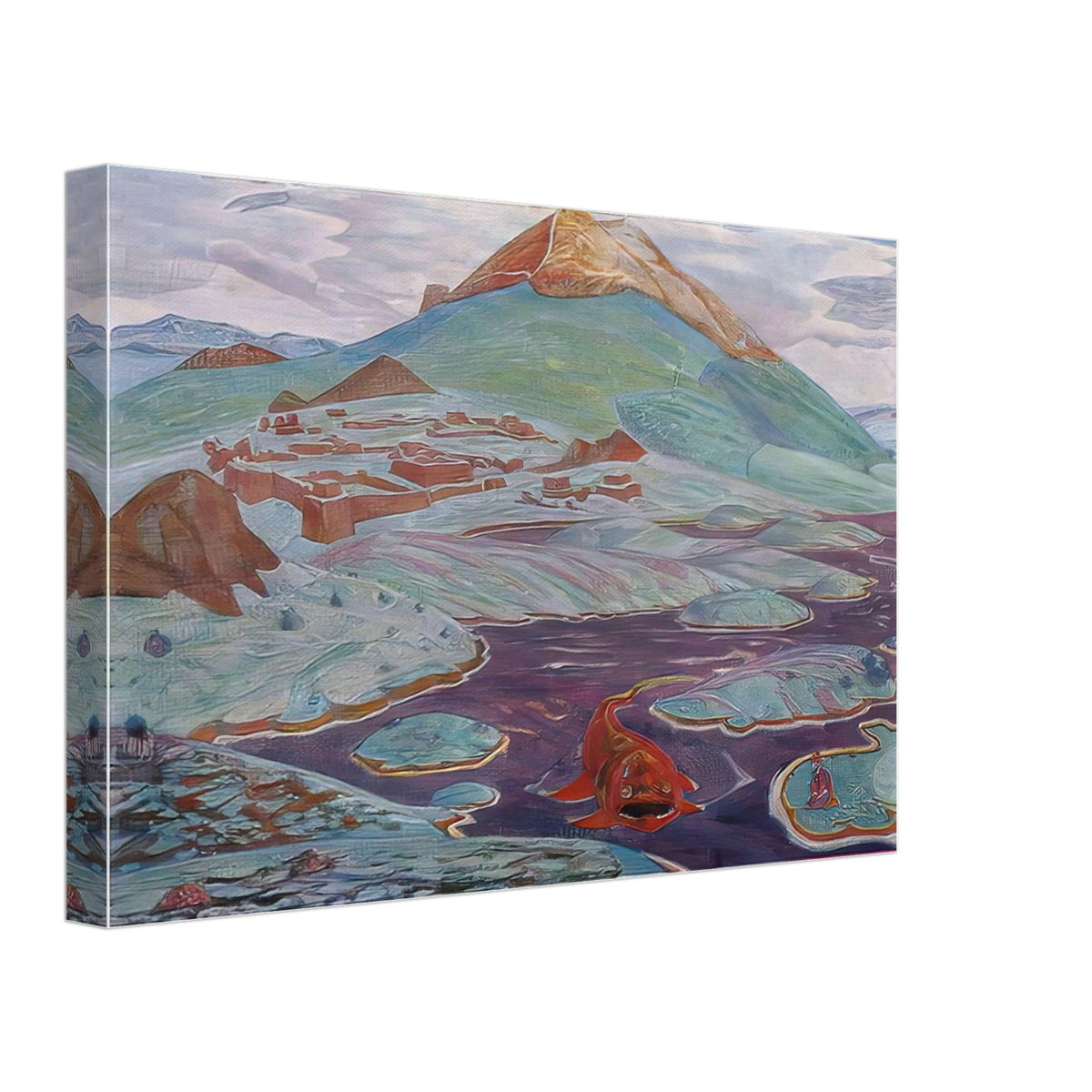 Wisdom of Manu by Nicholas Roerich, canvas, view 2