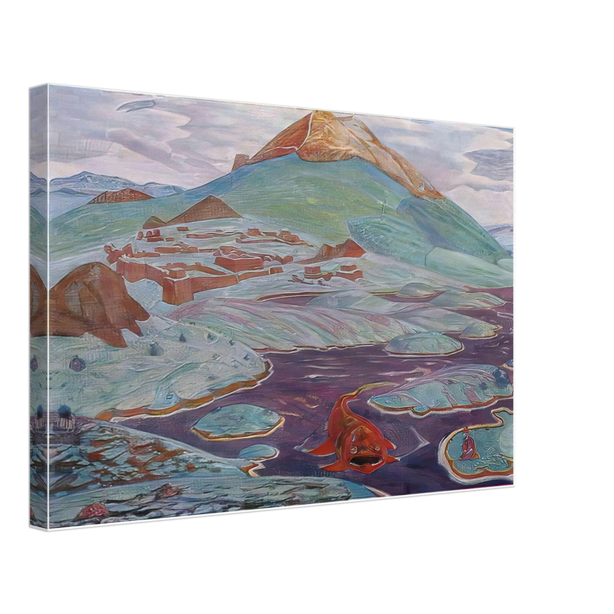 Wisdom of Manu by Nicholas Roerich, canvas