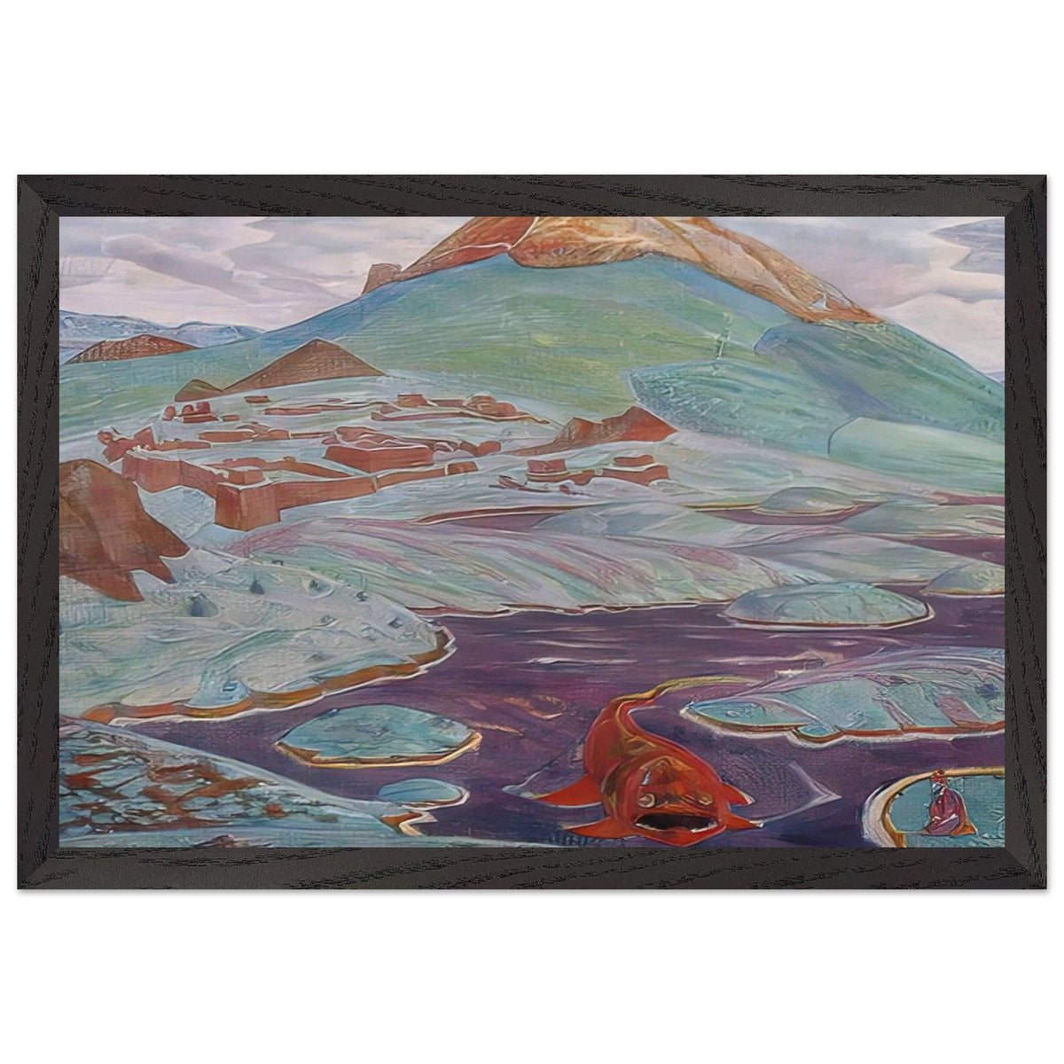 Wisdom of Manu by Nicholas Roerich, framed poster, view 2
