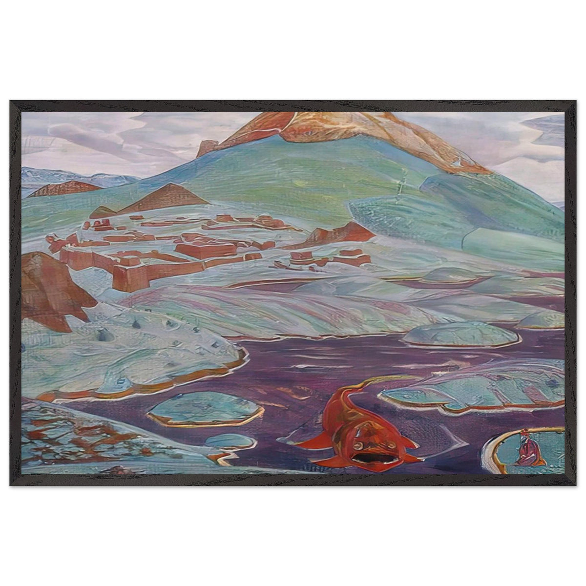 Wisdom of Manu by Nicholas Roerich, framed poster