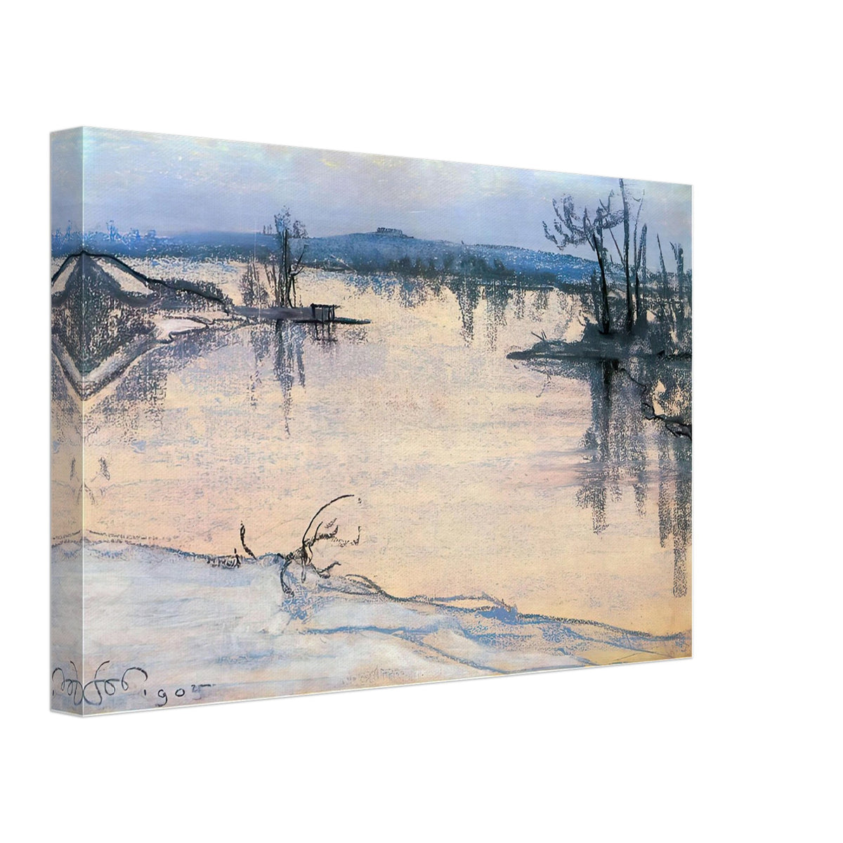 Wisla Pod Krakowem by Stanisław Wyspiański, canvas, view 2