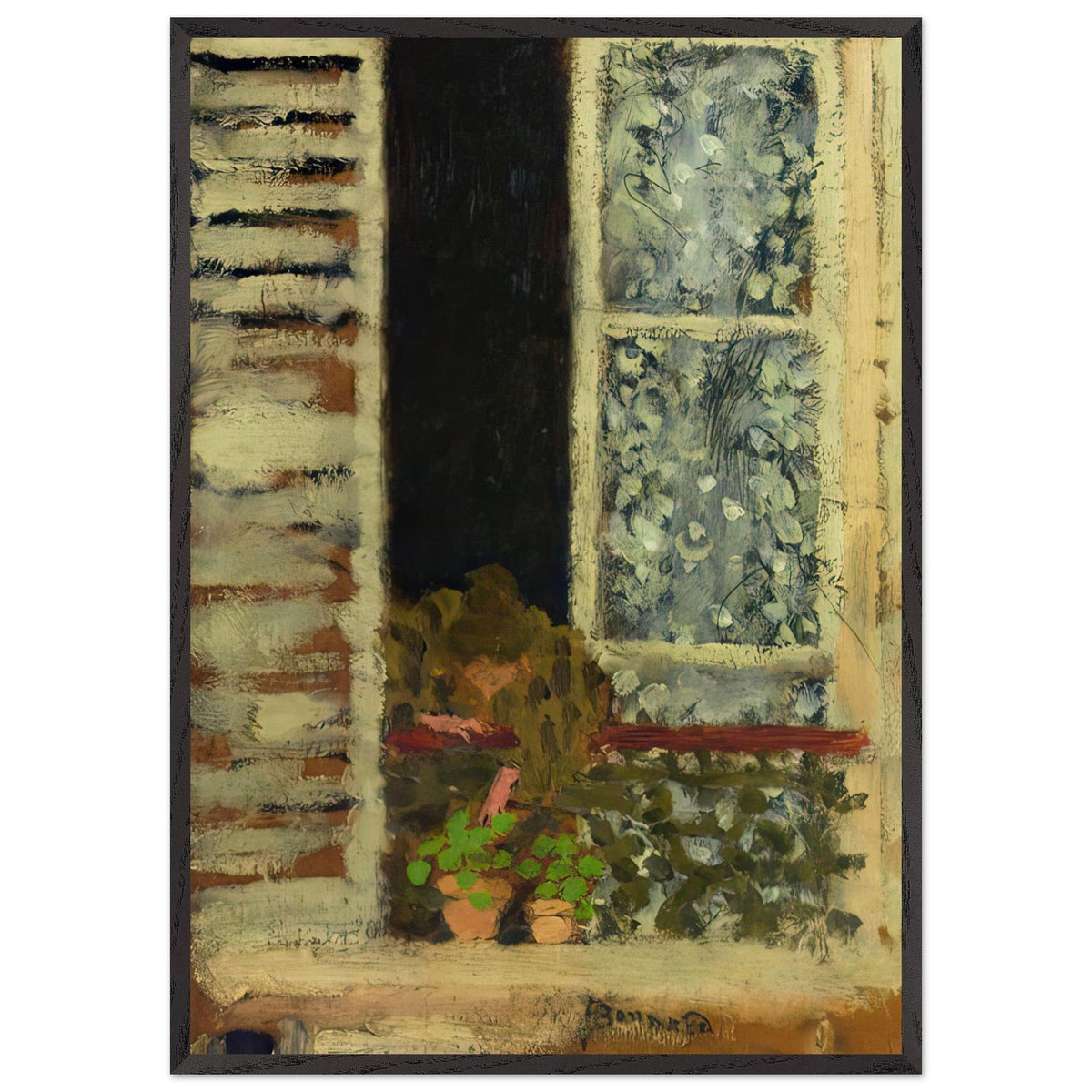 Woman at Her Window by Pierre Bonnard, framed poster, view 3