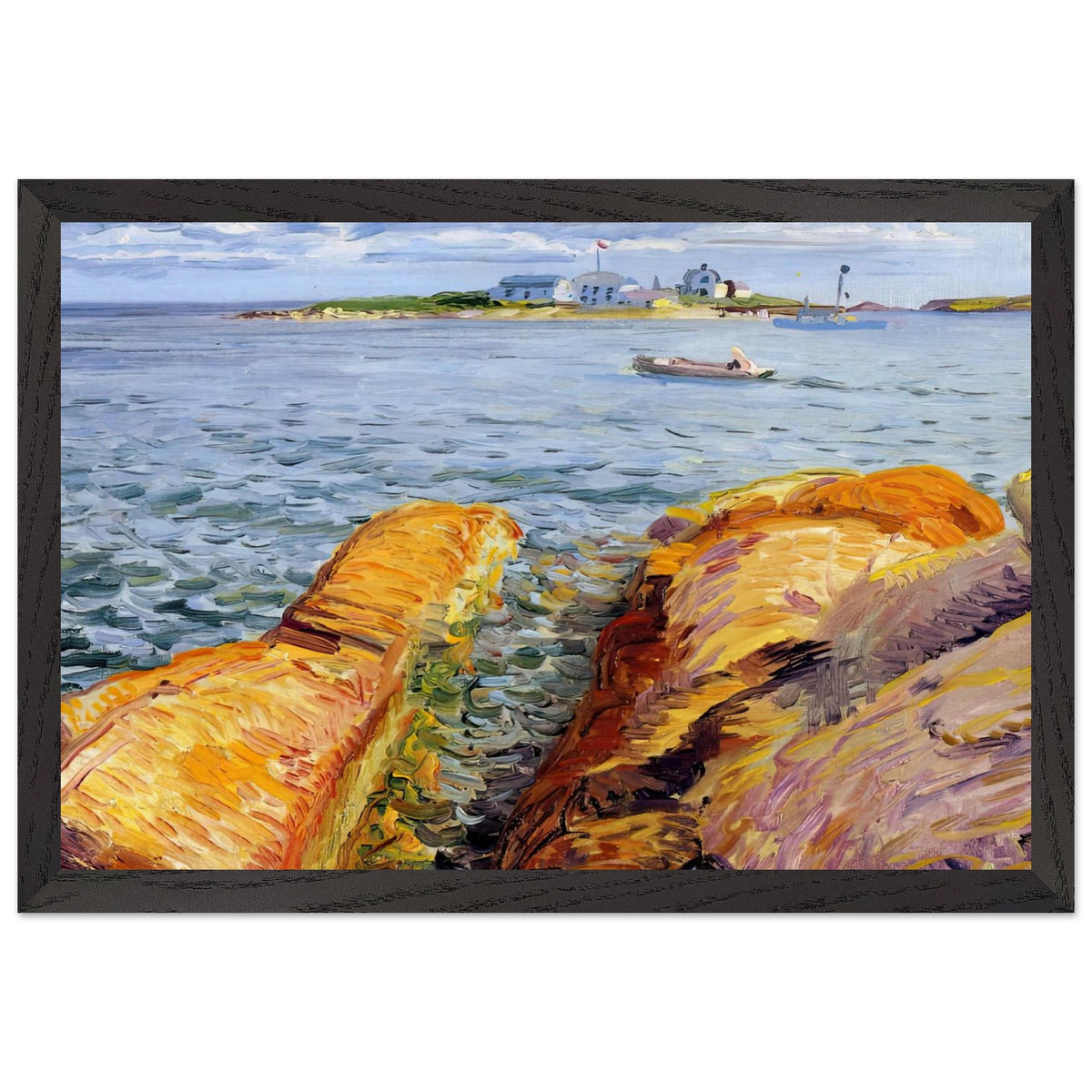 Wonsons Rocks and Ten Pound Island by John French Sloan, framed poster, view 2