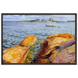 Wonsons Rocks and Ten Pound Island by John French Sloan, framed poster
