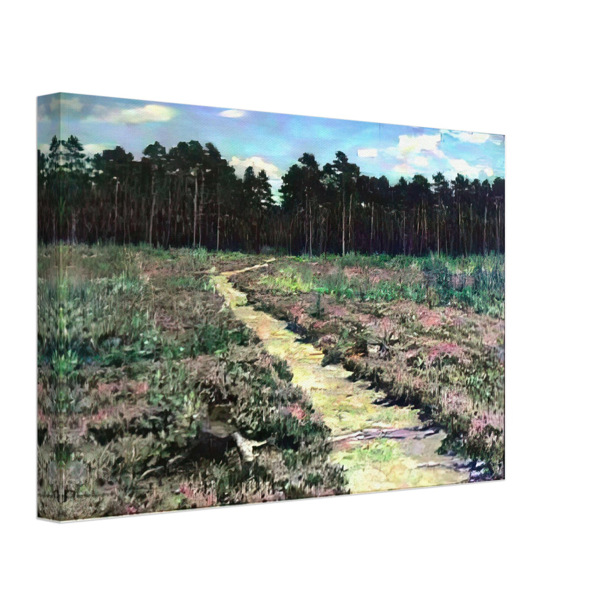 Wood Path in Spring by Nikolay Bogdanov-Belsky, canvas, view 2