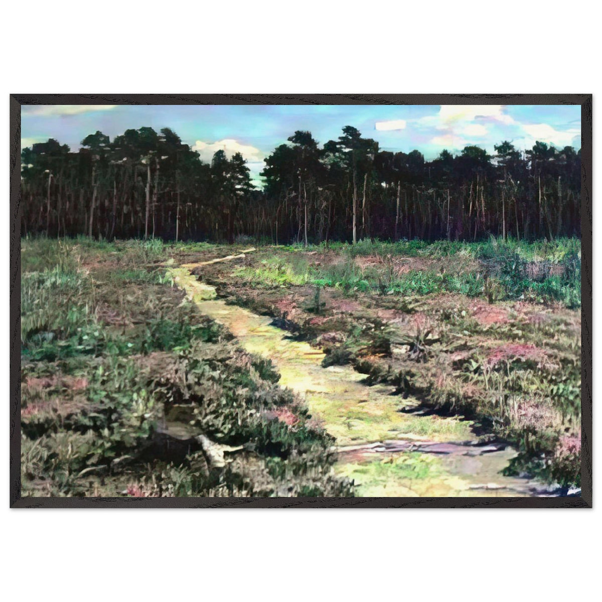 Wood Path in Spring by Nikolay Bogdanov-Belsky, framed poster, view 3
