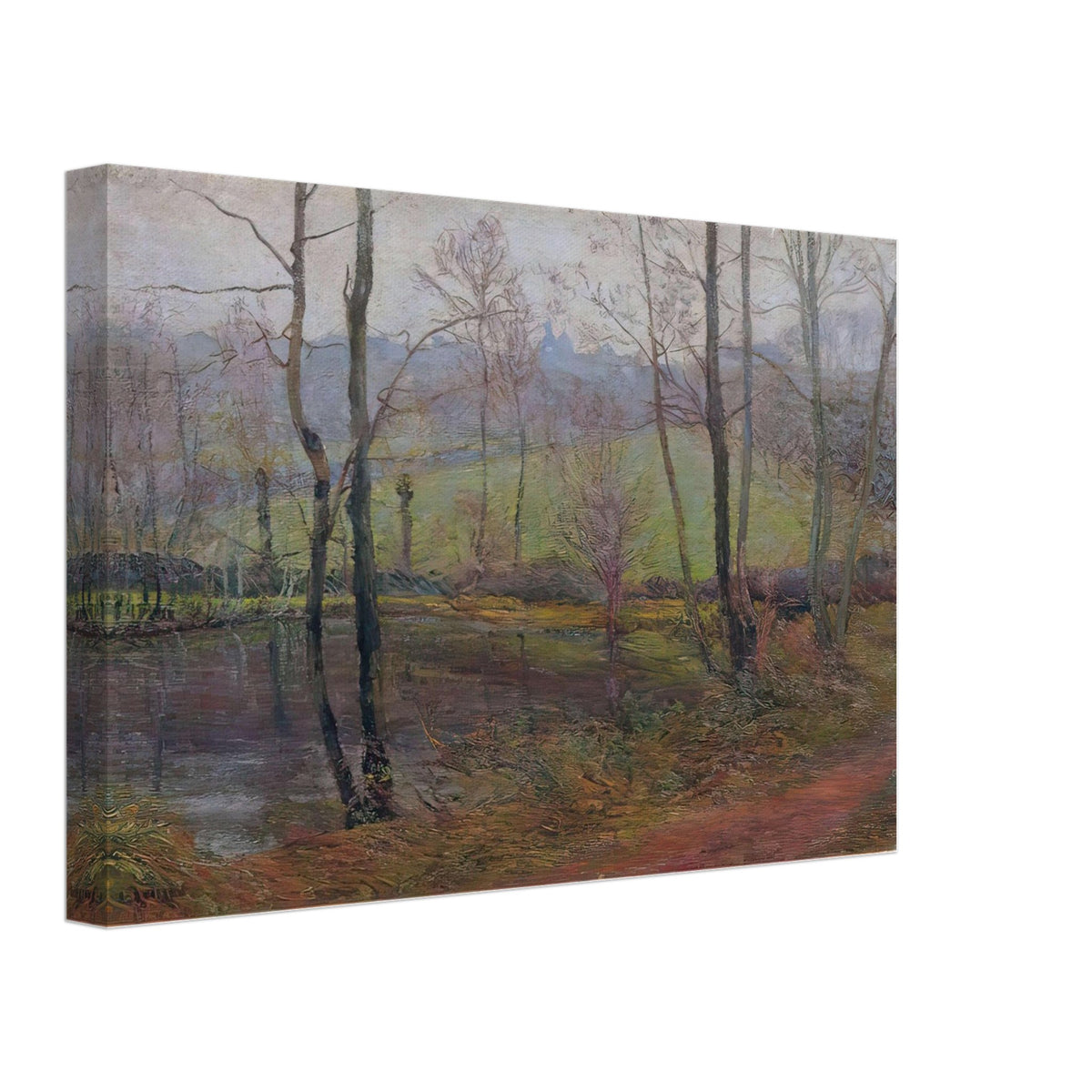 Wooded Landscape by Gustave Loiseau, canvas, view 2