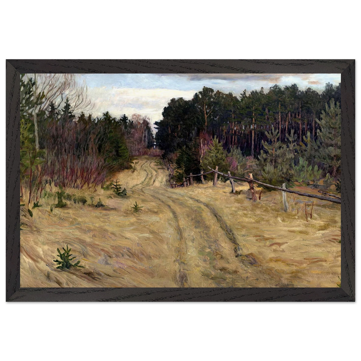 Woodland Path by Nikolay Bogdanov-Belsky, framed poster, view 2