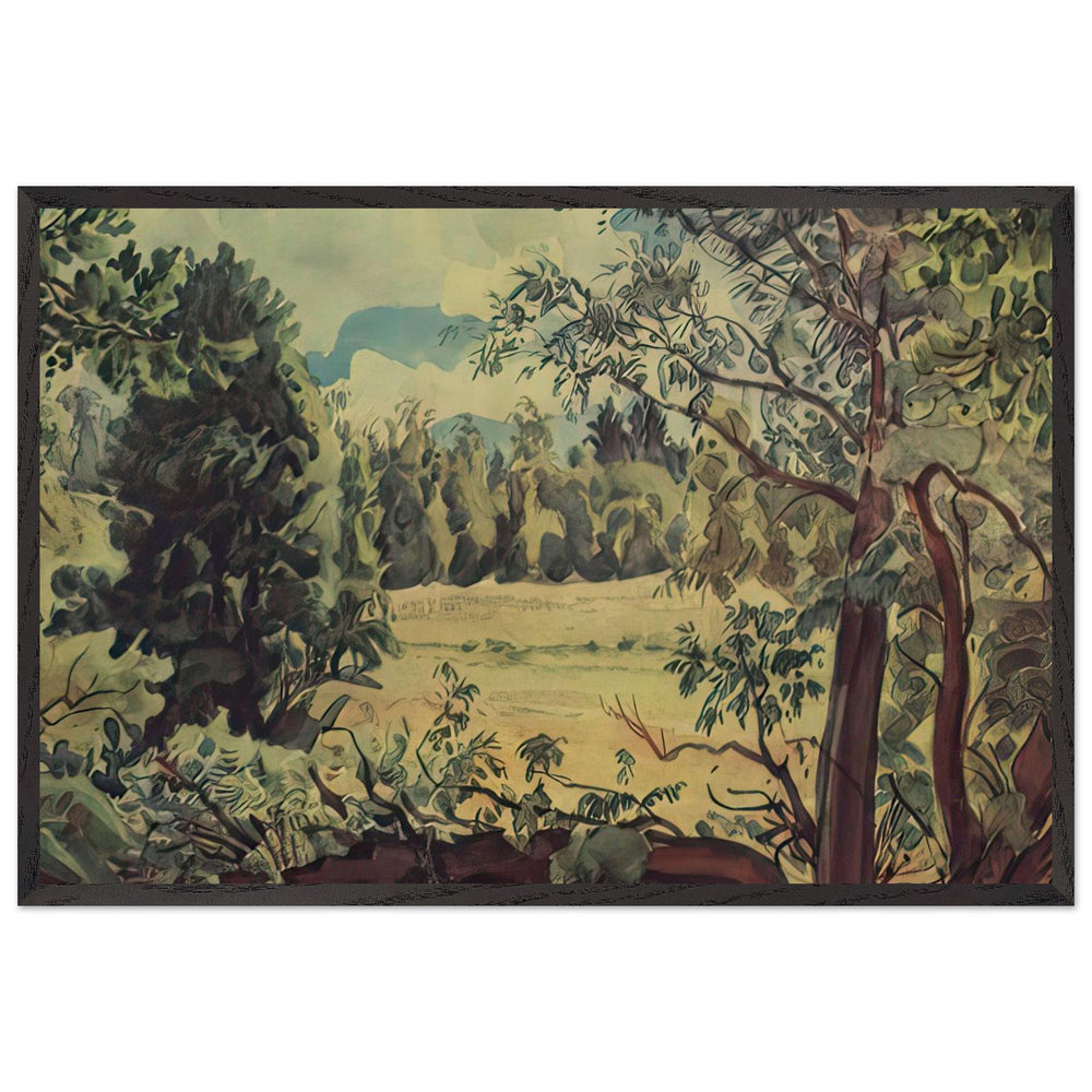 Woodland Scene by Konstantin Bogaevsky, framed poster
