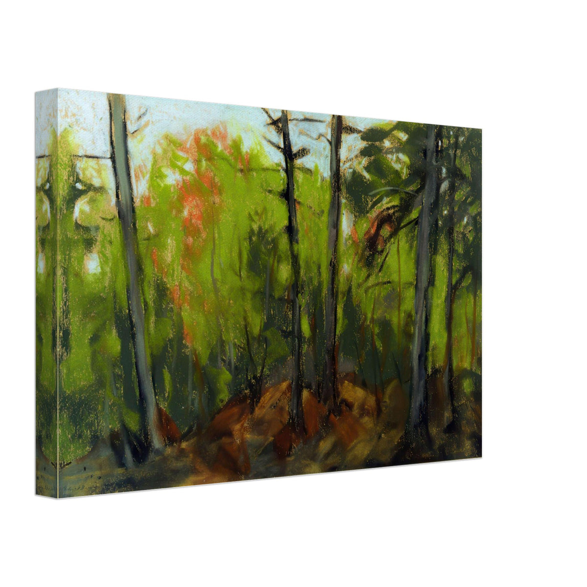 Woodland Scene, Monhegan, Maine by Robert Henri, canvas, view 2