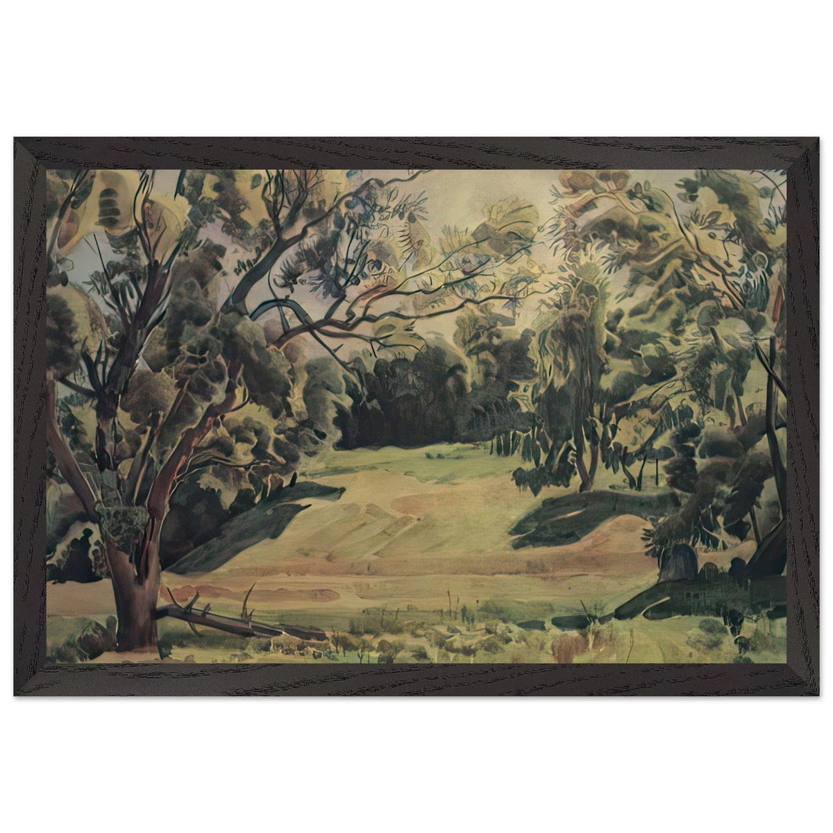 Woodland Scene near Tarusa by Konstantin Bogaevsky, framed poster, view 2