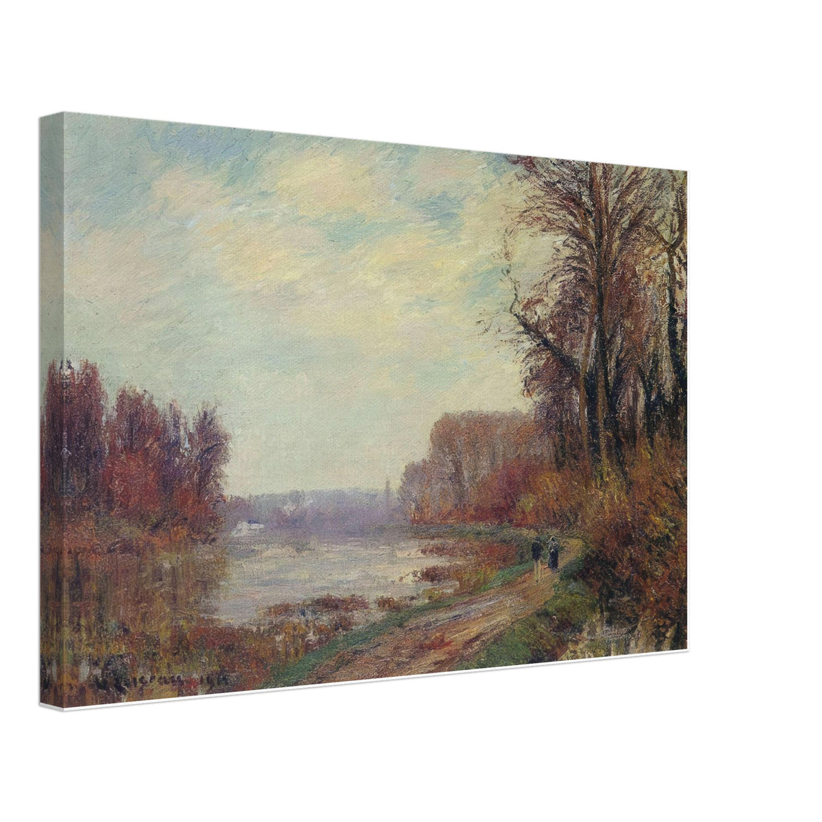Woods by the Oise River by Gustave Loiseau, canvas