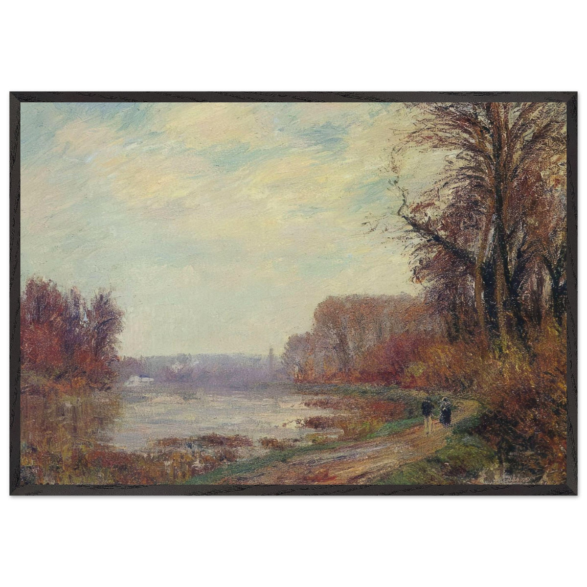 Woods by the Oise River by Gustave Loiseau, framed poster, view 3