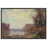 Woods by the Oise River by Gustave Loiseau, framed poster