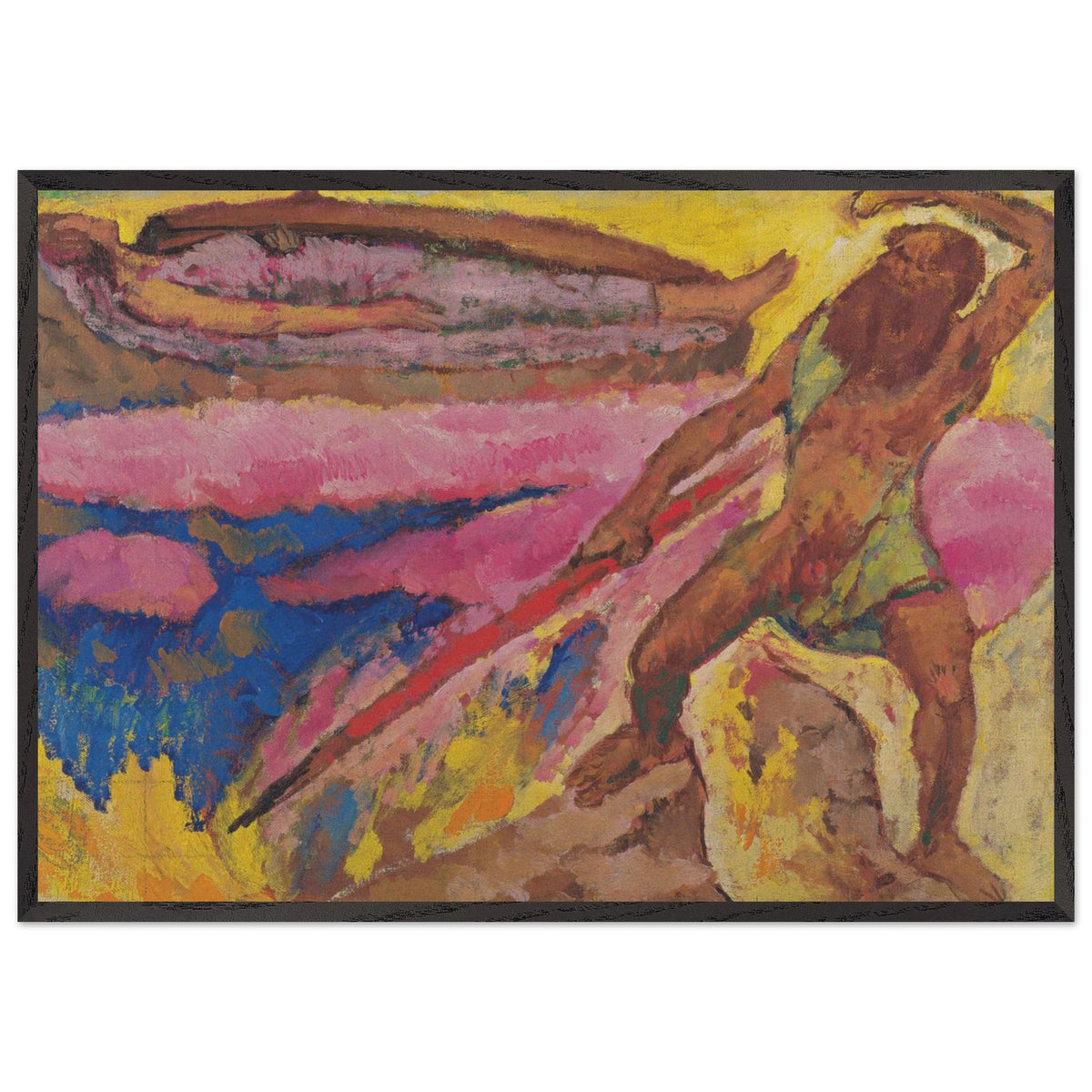 Wotan and Brunhilde by Koloman Moser, framed poster, view 3