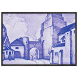 Yard in front of Castle by Nicholas Roerich, framed poster, view 3