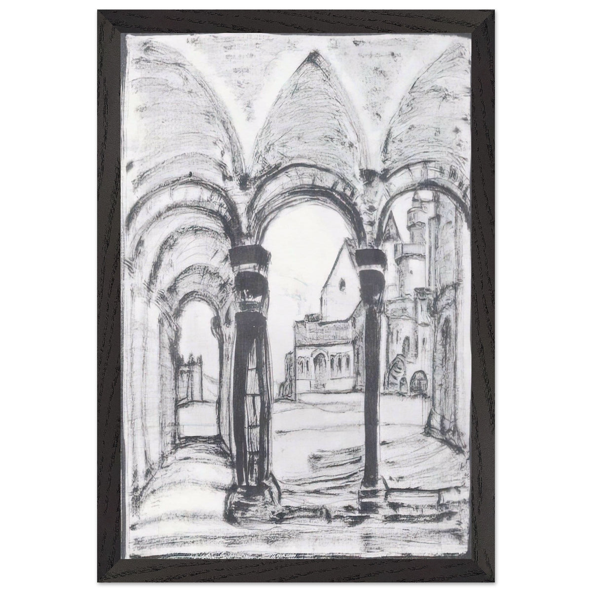 Yard by Nicholas Roerich, framed poster, view 2