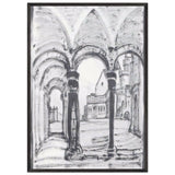 Yard by Nicholas Roerich, framed poster, view 3