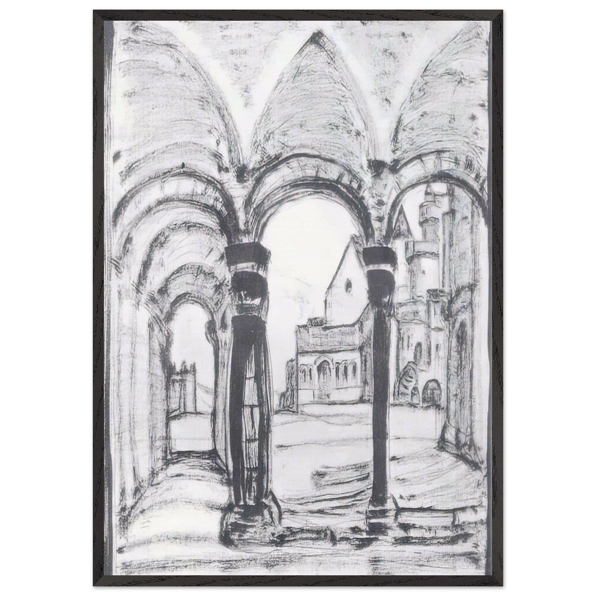 Yard by Nicholas Roerich, framed poster, view 3