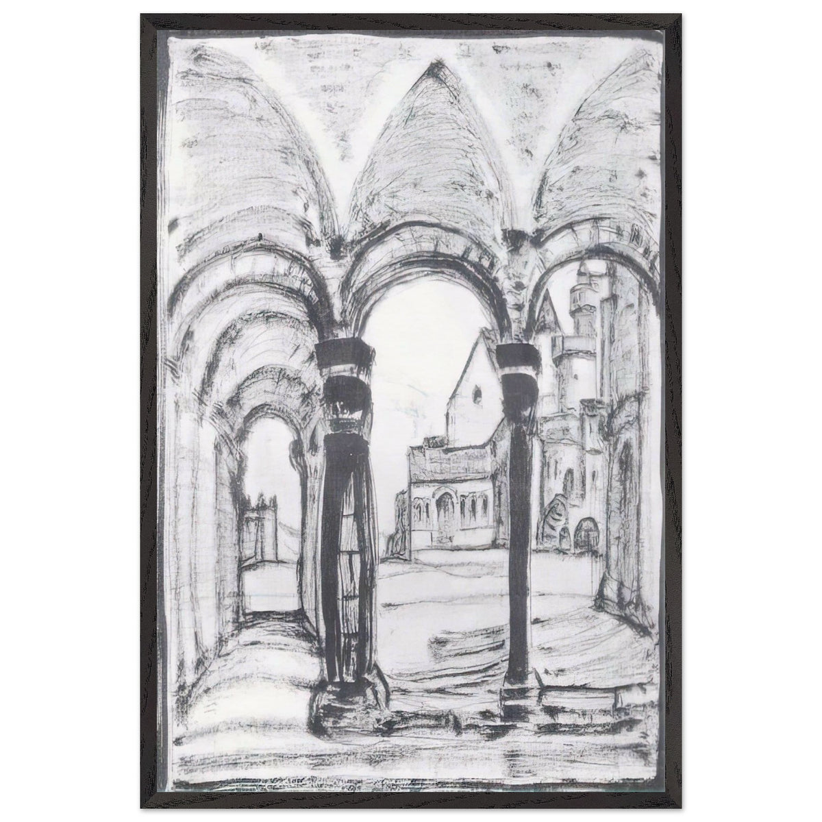 Yard by Nicholas Roerich, framed poster