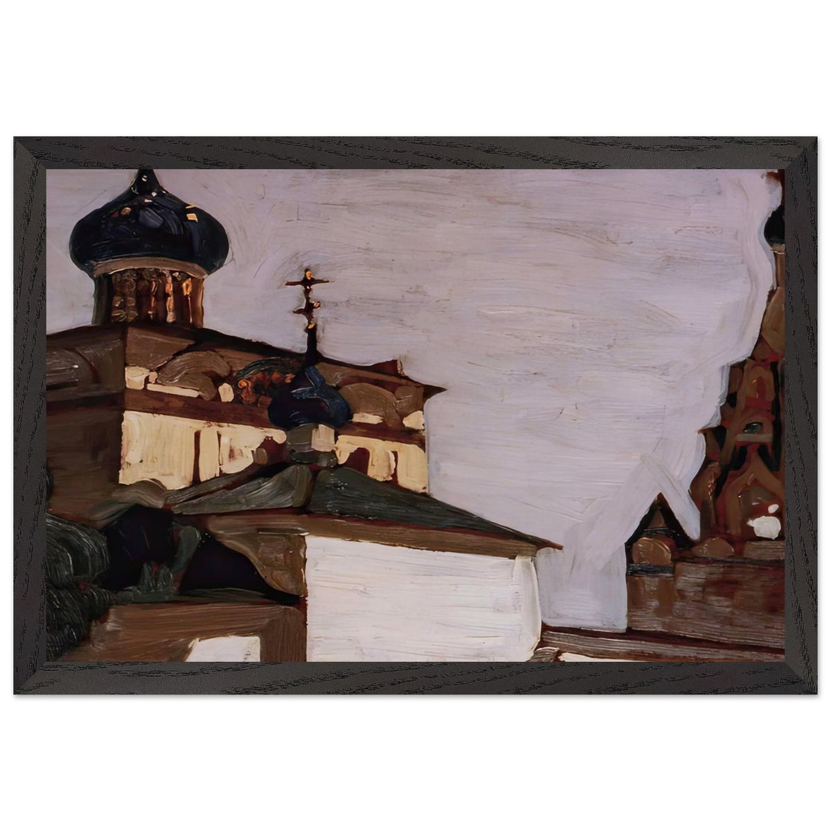 Yaroslavl. Church of Nativity by Nicholas Roerich, framed poster, view 2