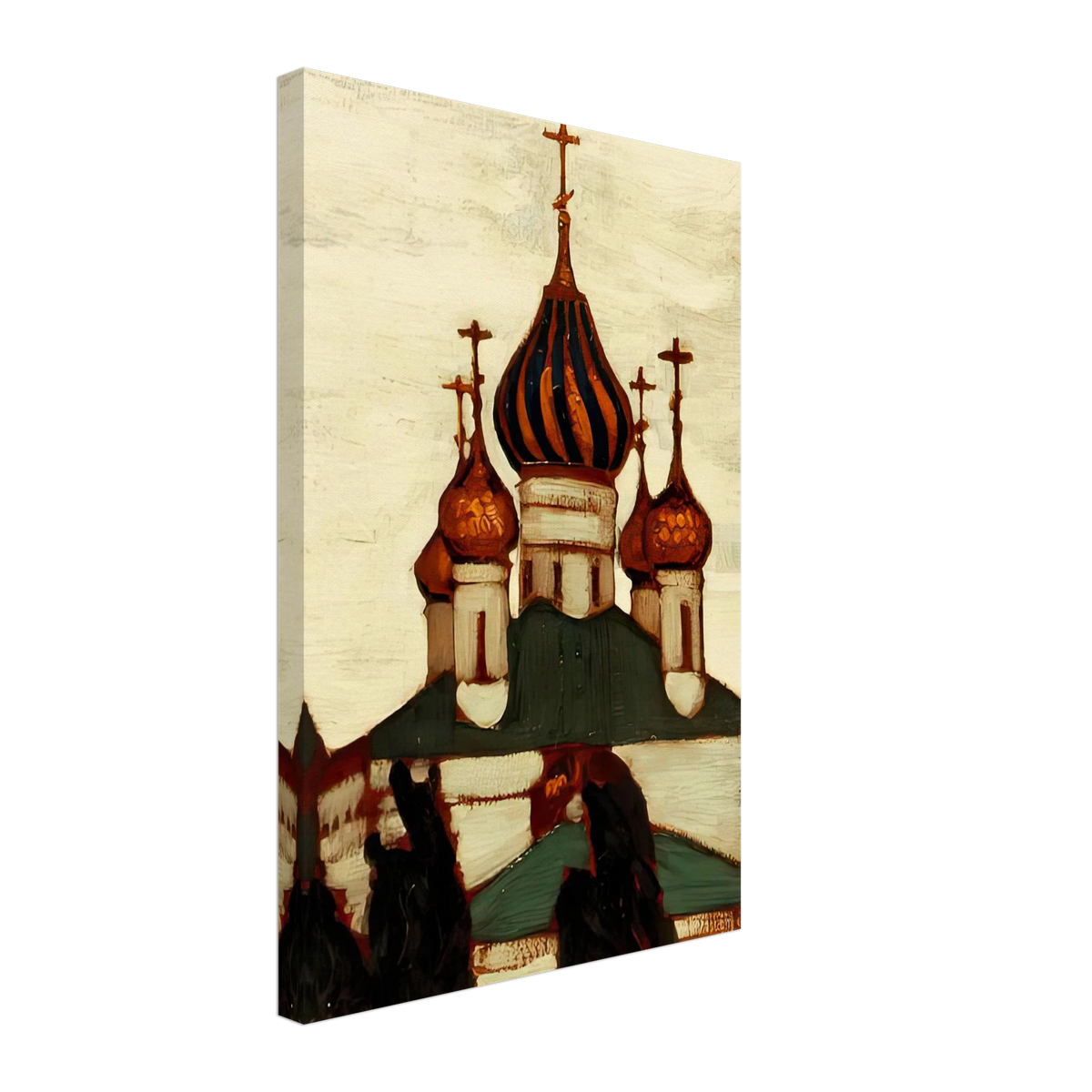 Yaroslavl. Saint Basil Church by Nicholas Roerich, canvas
