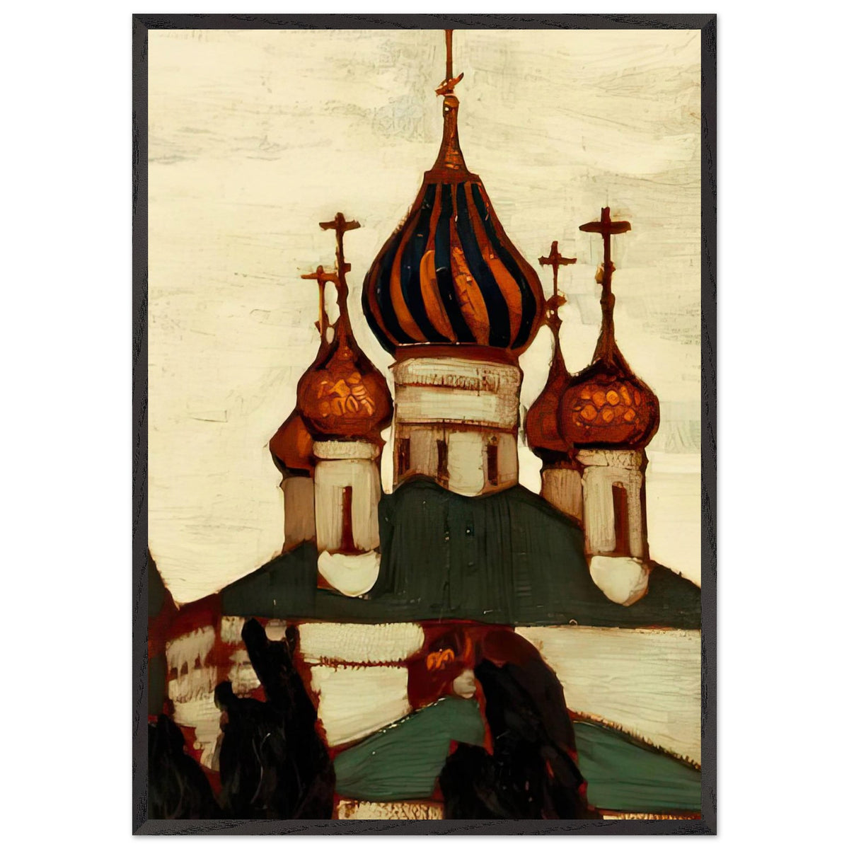 Yaroslavl. Saint Basil Church by Nicholas Roerich, framed poster, view 3
