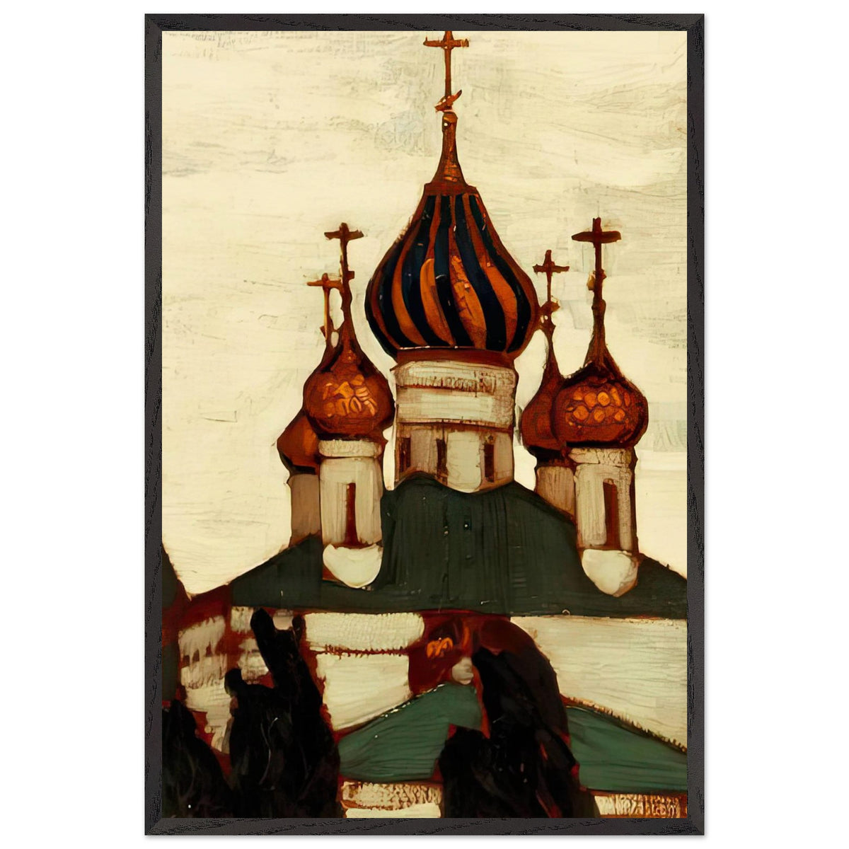 Yaroslavl. Saint Basil Church by Nicholas Roerich, framed poster