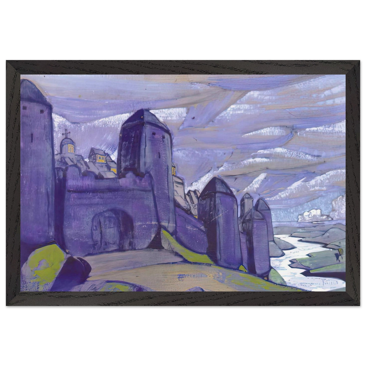 Yaroslavna Lament by Nicholas Roerich, framed poster, view 2