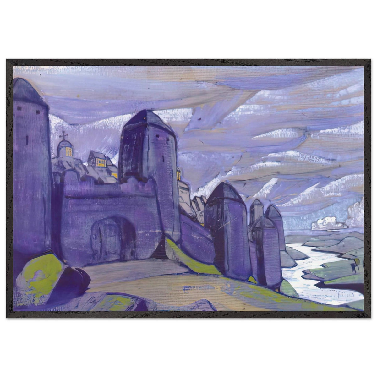 Yaroslavna Lament by Nicholas Roerich, framed poster, view 3