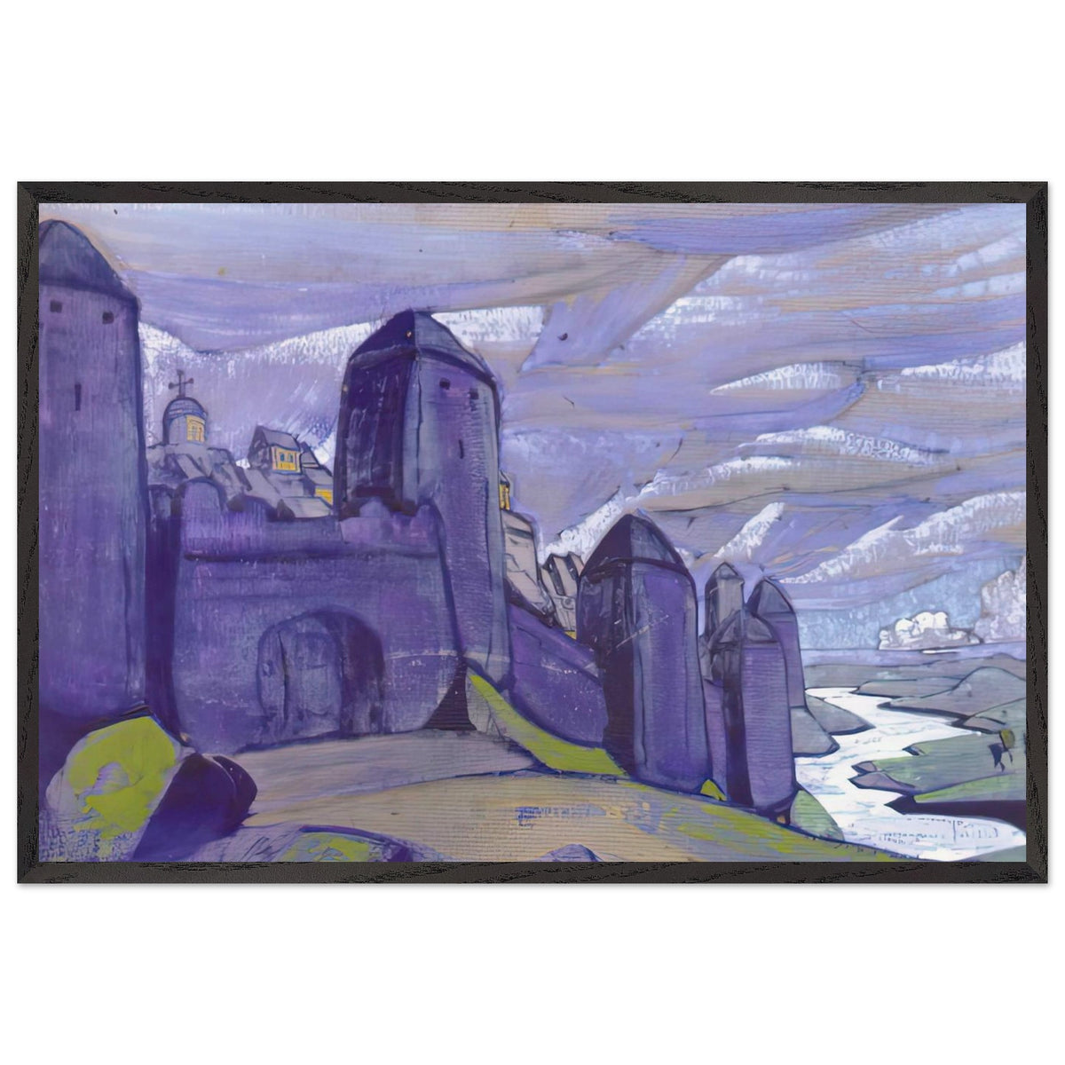 Yaroslavna Lament by Nicholas Roerich, framed poster