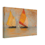 Yawls in the Lagoon by Stefan Popescu, canvas, view 2