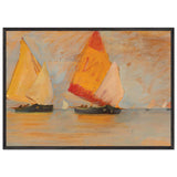 Yawls in the Lagoon by Stefan Popescu, framed poster, view 3